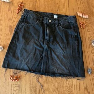 Forever 21 black denim skirt